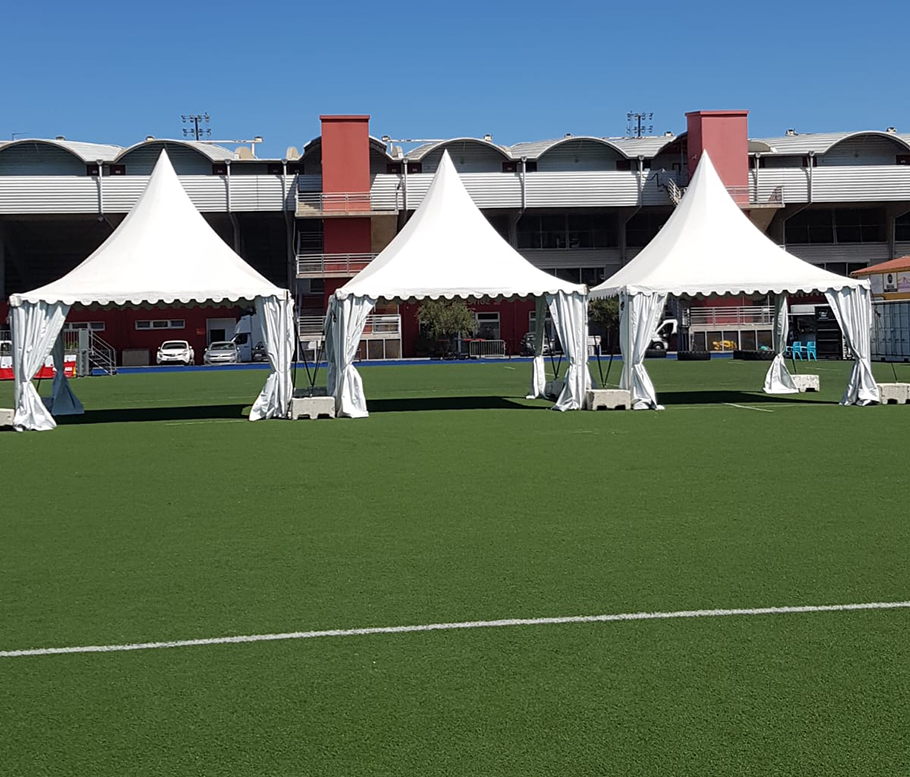 Location de tentes pour des foires dans le département du Gard - Panoramique location